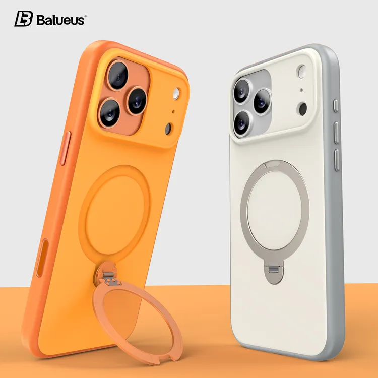 适用苹果17ProMax手机壳iPhone17pro保护套17磨砂磁吸防摔带支架