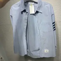 4码 二手95新 TB蓝色条纹衬衫
