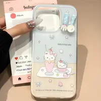 蓝甜品凯蒂适用苹果iphone小米15promax防摔vivo华为oppo手机壳女