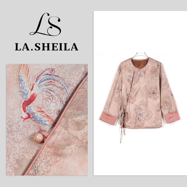 LA.Sheila 国风圆领气质外套253-WT/0820-3305