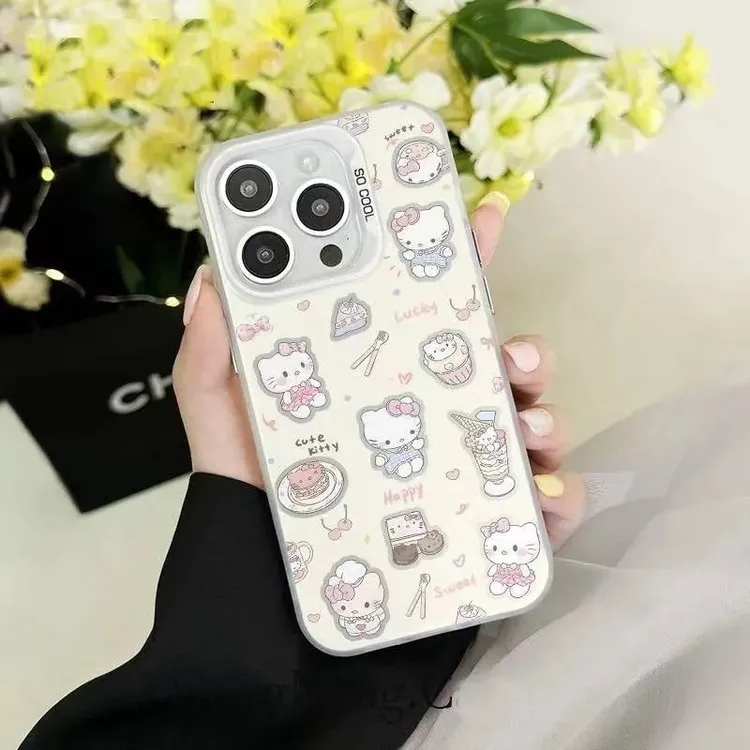 蛋糕KT合集彩银壳适用于iPhone苹果16手机壳