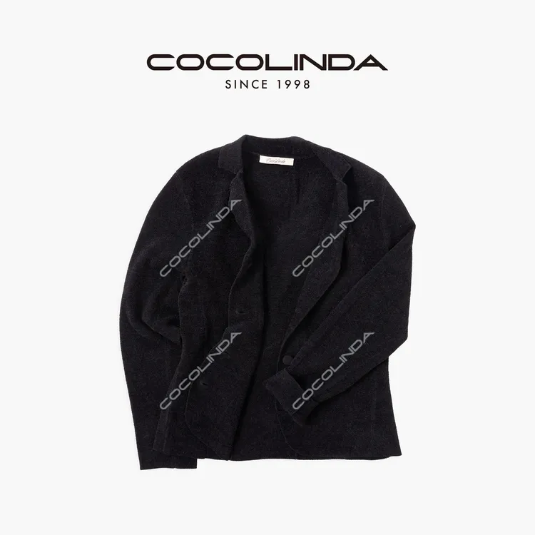 COCOLINDA | 老钱风 14针弹力梭织丝绒工艺版型高级西装外套S5545