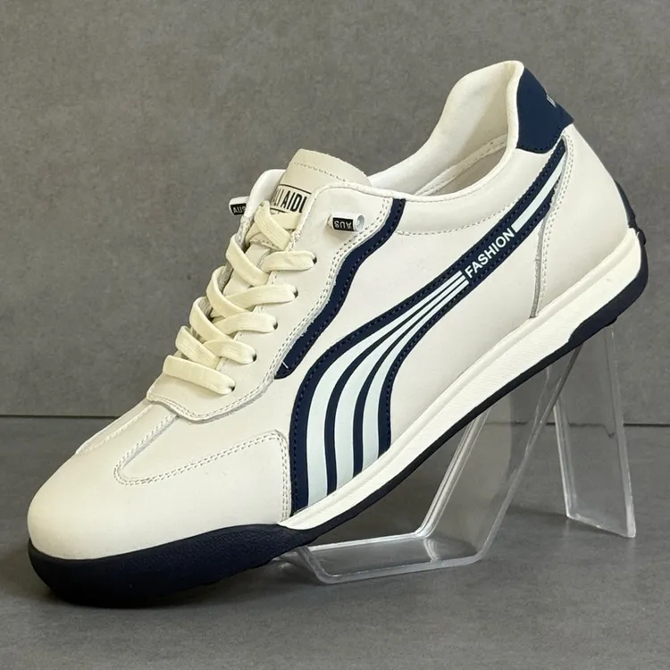 德训鞋男款2025新款秋季透气百搭小白鞋男一脚蹬休闲运动阿甘鞋男