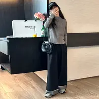 【Maila童装】女童极简卫衣休闲套装春秋学生灰色上衣阔腿裤两件套