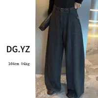 【樱子家】3054F秋冬高级感设计阔腿弯刀裤