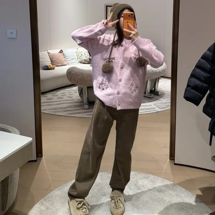 BETTERJOELAY -加绒【华趣神裤】时尚百搭休闲直筒牛仔裤JG9676