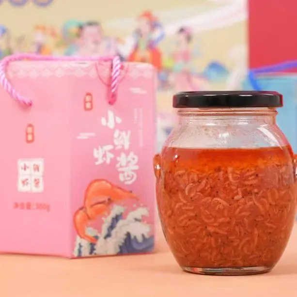 [小梁妈妈]胶东特产 小鲜虾酱300克*2瓶