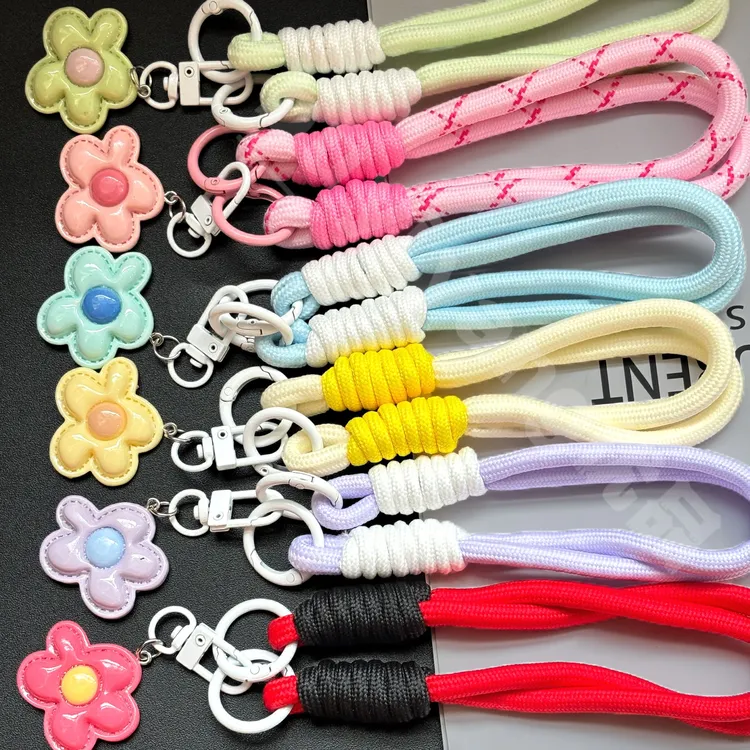 彩色手工编织短款手机壳手机链挂绳挂脖便携手机挂绳手机挂链