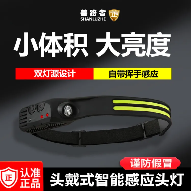 【新款】头灯赶海夜钓照明头戴式LED强光超轻超长续航超强续航商品图