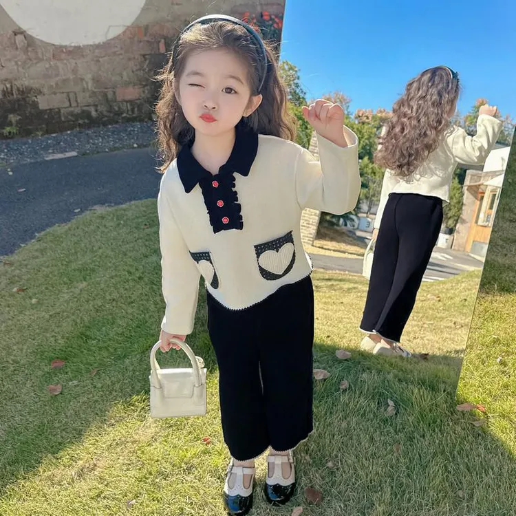 2024新款秋装女童套装小香风儿童装秋季洋气时髦小女孩宝宝春秋款