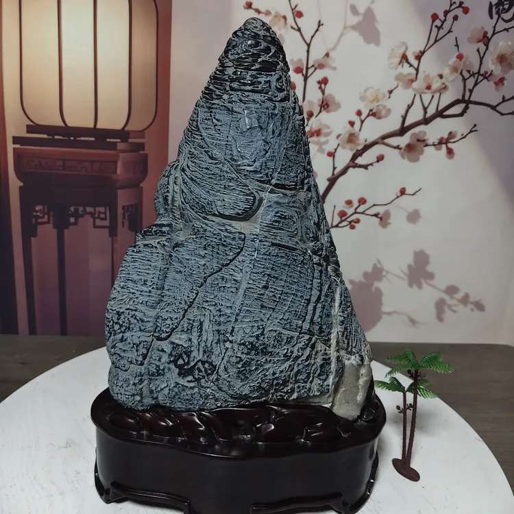 灵璧石春笋，春意盎然，直播间一物一拍奇石摆件