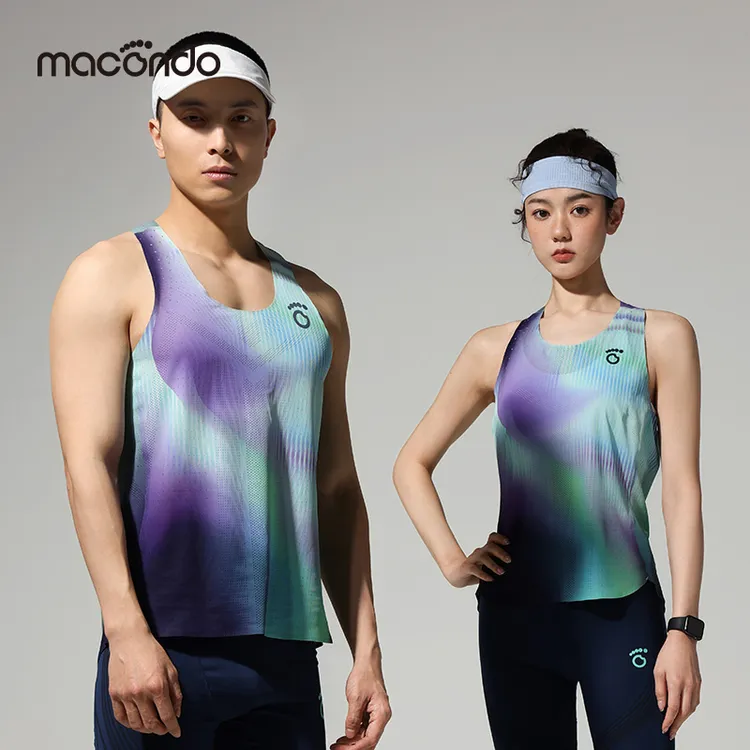 原创单品|马孔多虹膜风洞背心 超轻速干分区散热透气马拉松越野款