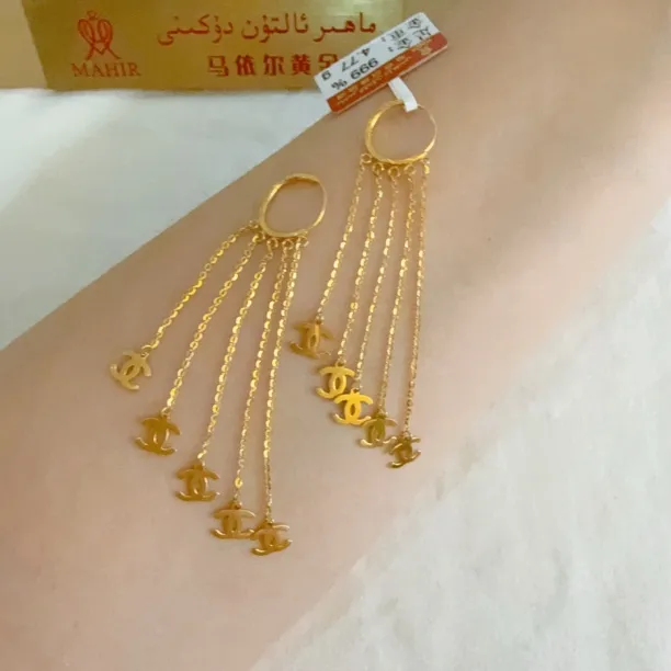 足金耳圈4.77克（910/克）