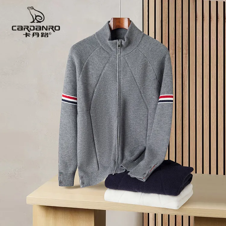 卡丹路针织衫/毛衣男装2025年秋季春秋时尚休闲韩版百搭男士高领