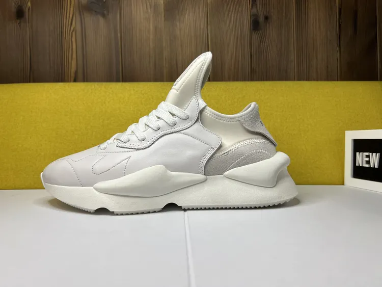 欧洲站时尚黑武士灰老爹鞋男真皮厚底休闲运动鞋时尚潮牌男鞋y3