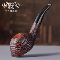 沙芬总裁限量签字系列喷砂面手工石楠木烟斗高档礼盒装