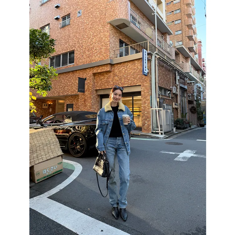 KEEP KAPU靠谱【瑟琳牛仔衣】爆款返场羊羔毛领绗棉牛仔外套KP24860