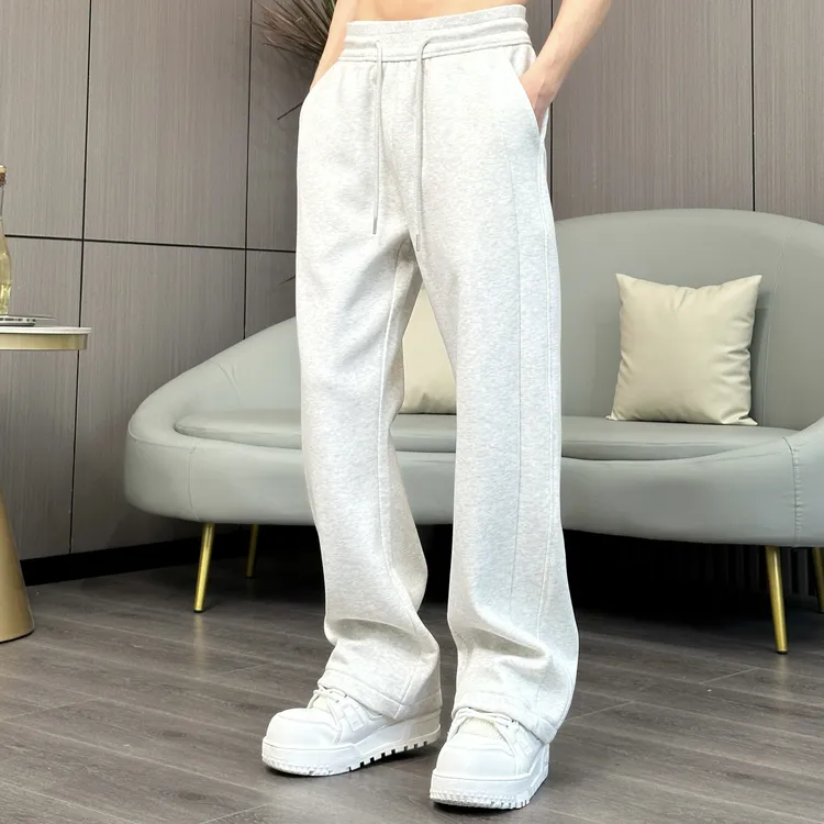 【LULU直筒裤】春夏显腿长神裤纯色简约潮流宽松直筒卫裤休闲裤0037