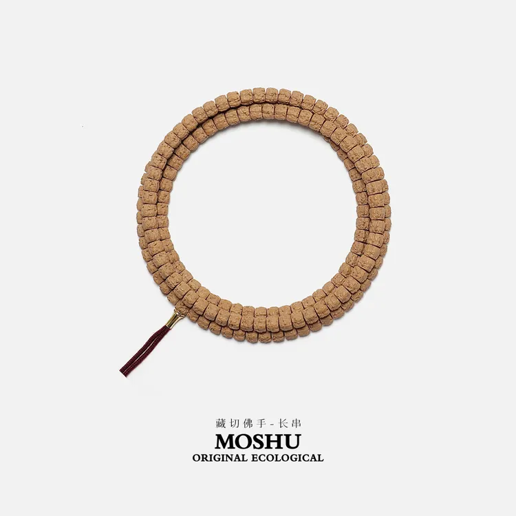 墨树MOSHU【藏切佛手】原生态严选藏式五爪金龙薄切小金刚108手串