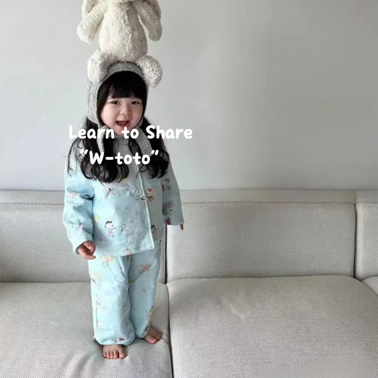 史诺比家居服|儿童冬季夹棉史诺比家居服套装韩版百搭过冬必备
