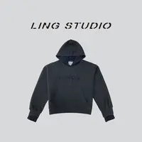 LING/STUDIO『欧罗巴』秋冬款休闲百搭字母连帽卫衣5092320
