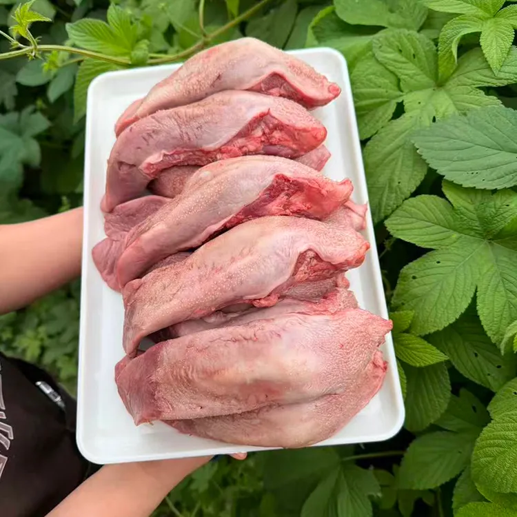 新鲜无根猪舌头农家土猪腌制猪口条轻食爽口干净冷冻商用食用包邮