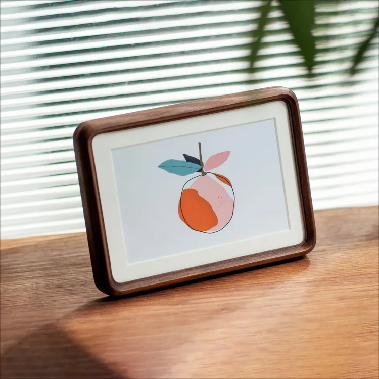 实木黑胡桃相框摆台定制洗照片打印做成3寸8diy木质装裱简约