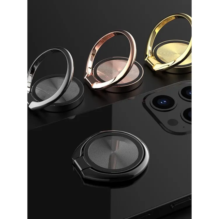 旋转手机支架磁吸指环扣360全金属超薄款创意可爱多功能指环支架