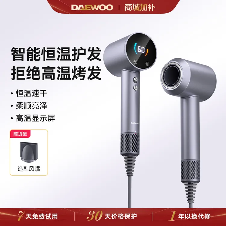 大宇吹风机电吹风家用负离子护发冷热风速干亮泽柔顺迷你便携HD04