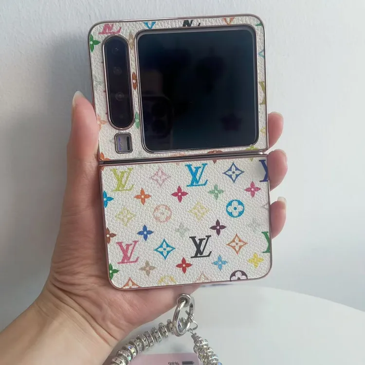 华为PuraX皮质P50Pocket2适用小折叠屏手机壳三星zflip5/6/7小米2