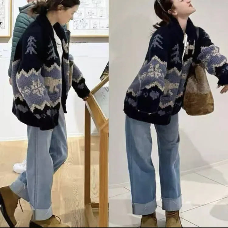 【heyguai】小水同款纯手打加厚北极熊毛衣