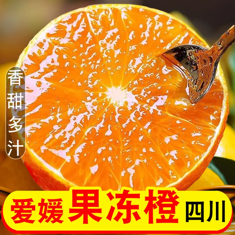 四川爱媛38号果冻橙手剥甜橙子橘橙精选产地现摘皮薄爆汁4.5/8斤