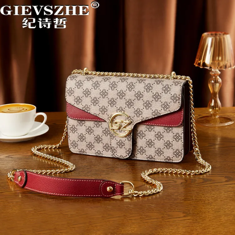 纪诗哲包包女款链条包撞色百搭单肩包生日情人节礼物送女友老婆