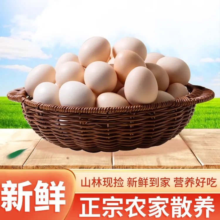 农家散养土鸡蛋新鲜健康营养适合孕妇月子食用