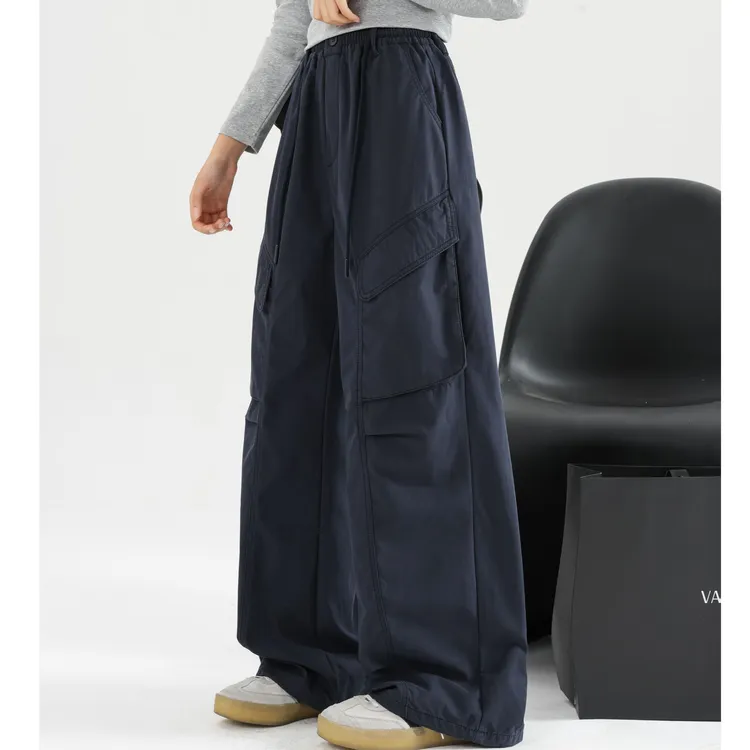 【原创】女大童工装裤2025秋装新款青少年运动时尚直筒裤学生休闲裤