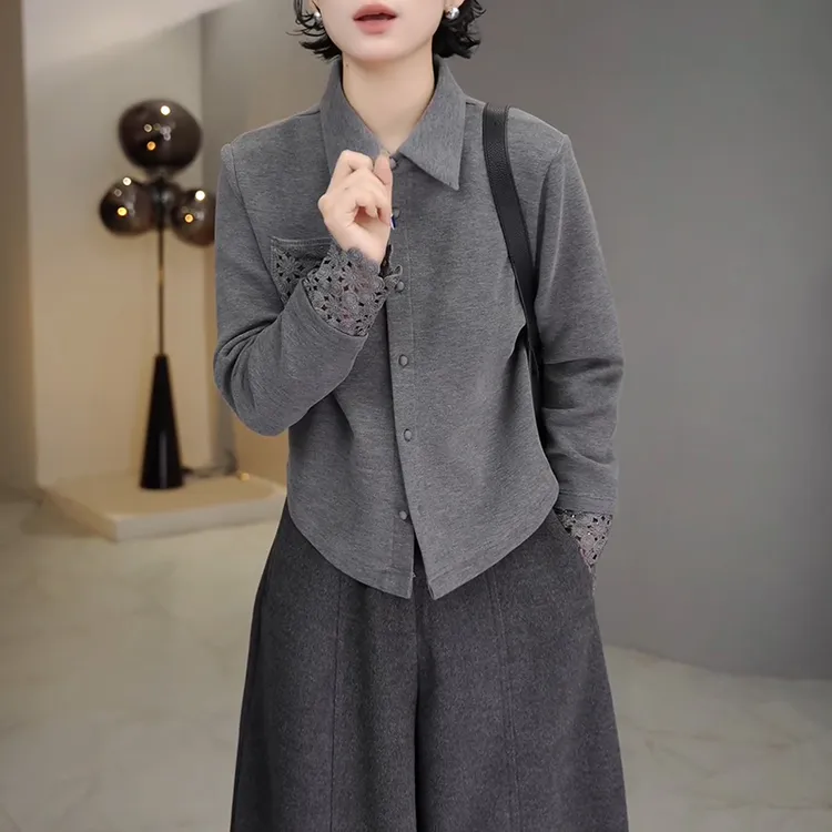 高级感钩花镂空衬衫女款爆款2025新款网红时尚洋气百搭女装上衣女