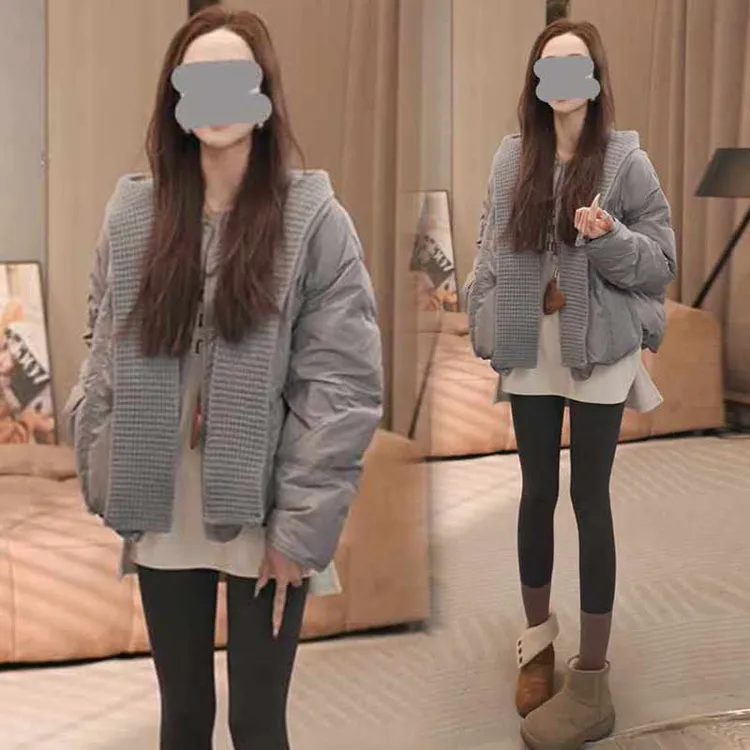 【送帽子呀】2025时尚百搭短款棉服韩系简约冬装新款小个子外套棉衣