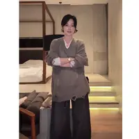 Az LongQuan 破破马海毛毛衣 2025设计师时尚新款 h9104