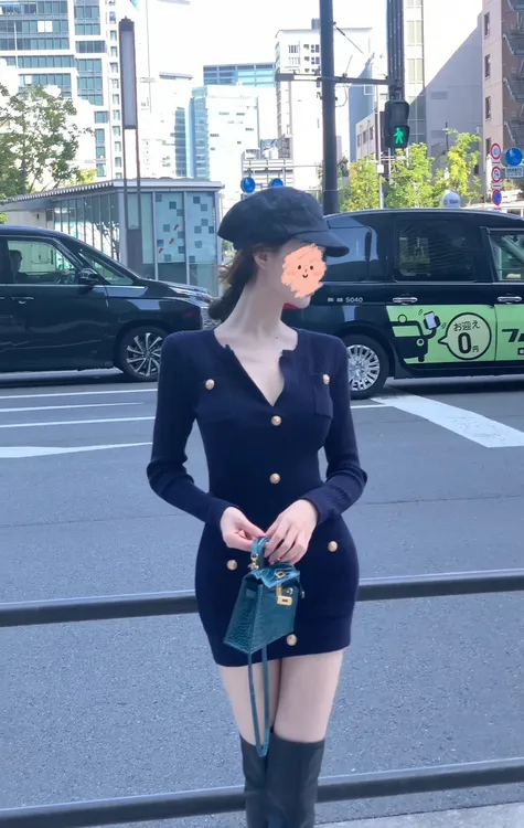智性收腰裙子小香风千金感修身显瘦针织包臀裙连衣裙