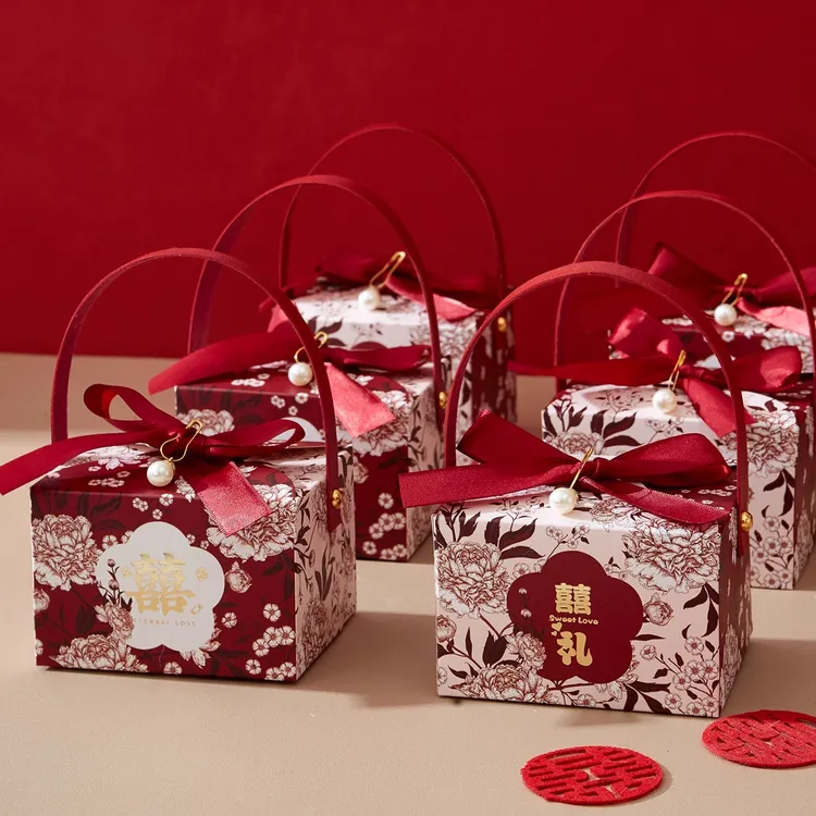 喜糖盒子结婚糖盒喜糖袋2026新款订婚糖果包装纸盒婚礼伴手礼品盒