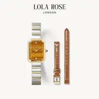 【yoyo推荐】LolaRose罗拉玫瑰新品方糖虎眼石双表带套组