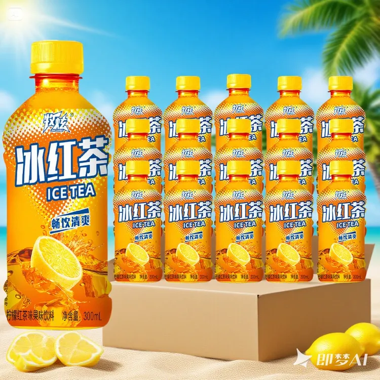 【9瓶装】冰红茶300ml/瓶清新解腻解渴迷你小瓶便携饮料饮品