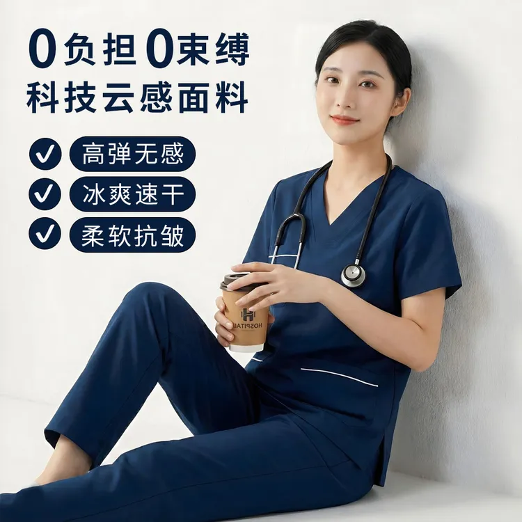 手术服洗手服医生工作服短袖洗手服口腔专用刷手服女弹力洗手服男