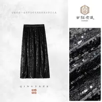 暗夜流光!重工亮片花苞裙!GZ6627