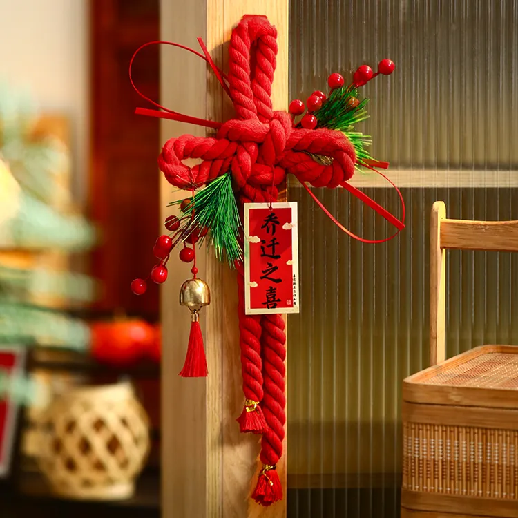 万字结福字挂件乔迁之喜装饰入户门把手新居搬家入宅布置仪式用品