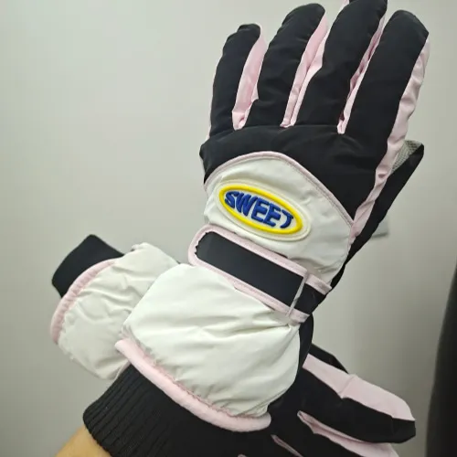 防寒滑雪防水骑电动车可爱加厚骑行全指触屏手套女冬季保暖加绒