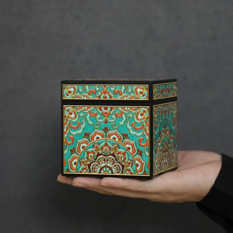 壹藏贰宝新中式防潮防霉精美复古醒茶收纳小宝盒