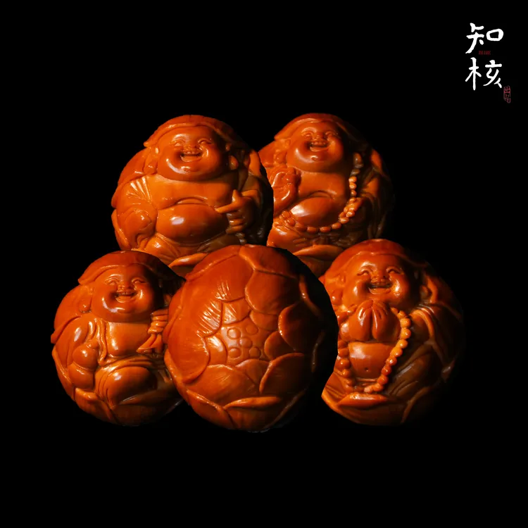 ZHIHETANG-知核堂【莲花弥勒】纯手工橄榄核雕刻手串
