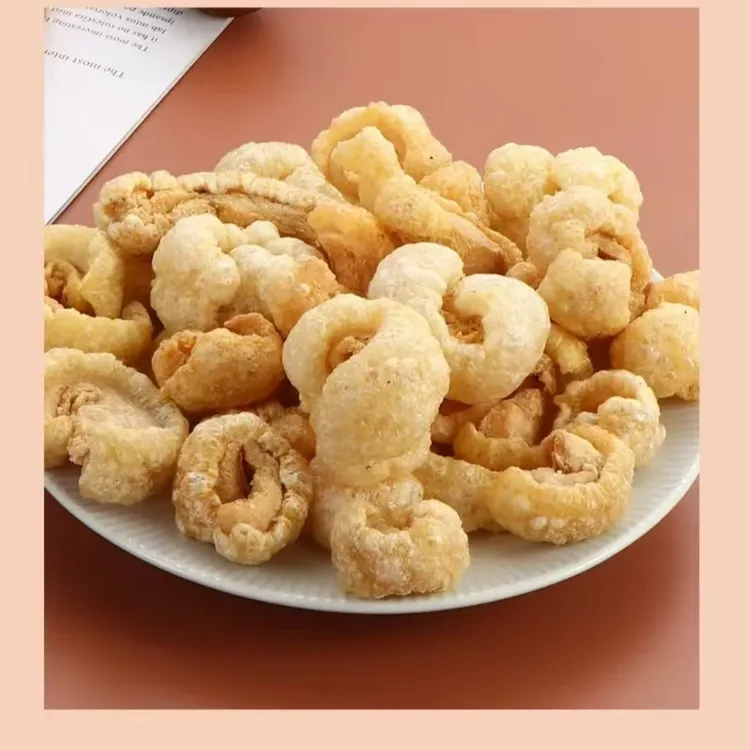 潮汕特产扑肉炸猪肉皮带肉酥脆即食猪皮干货零食火锅炒菜500克