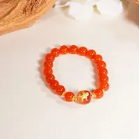 【无双】全场C位丨大鹏鸟南红冰红18K金DIY手串9-10mm（多样性发）